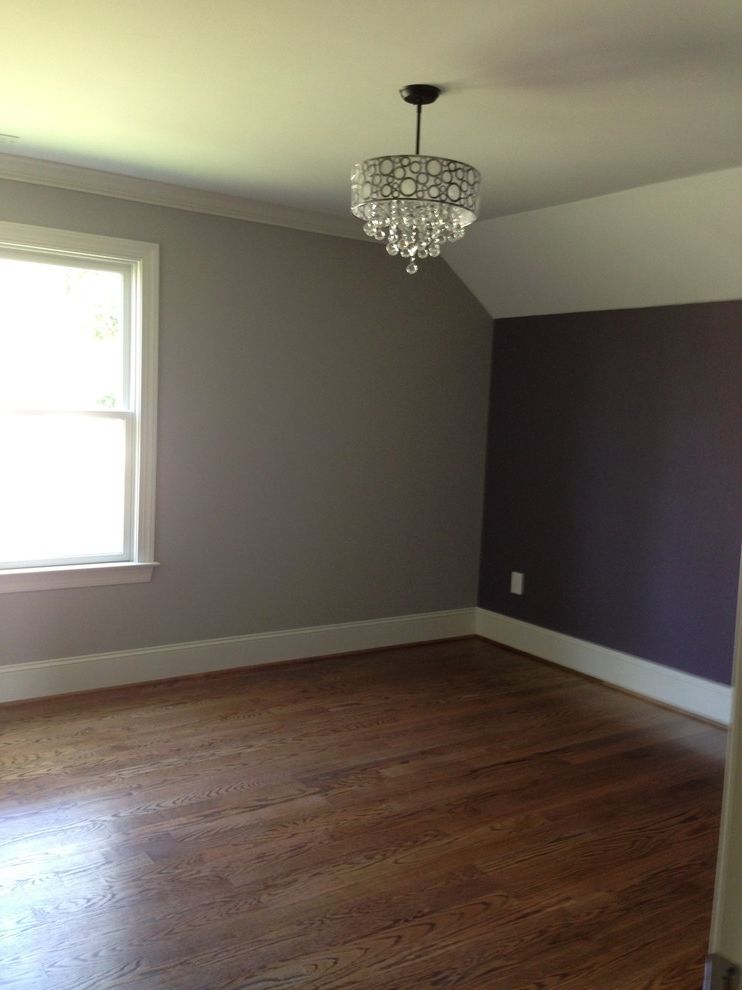 Chandelier for Girl Bedroom with Eclectic Spaces Purple Paint