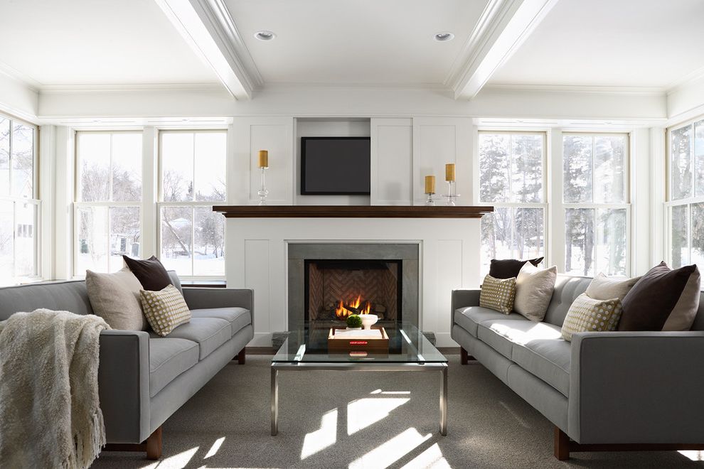 Cheap Flat Screen Tvs with Contemporary Living Room Room and Board