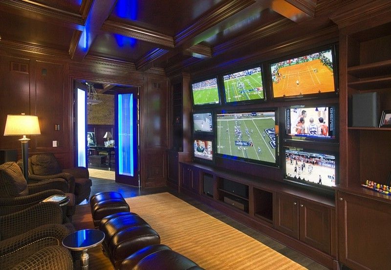 Cheap Flat Screen Tvs with Traditional Living Room Coffered