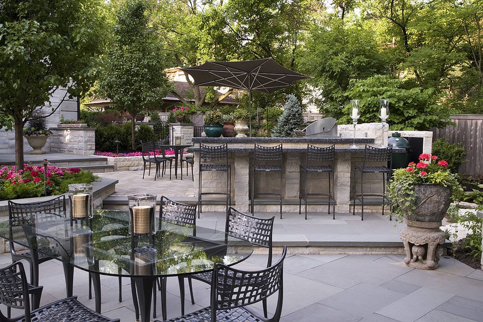 Cheap Patio Furniture Sets with Traditional Patio Seatwall