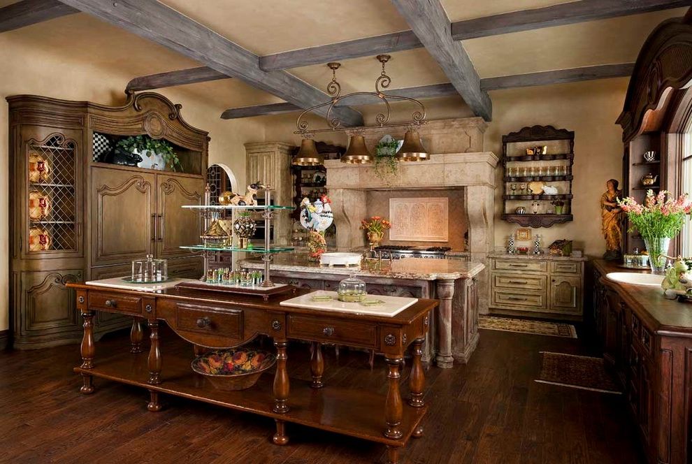 Cow Bells Cast with Traditional Kitchen Integrated Kitchen