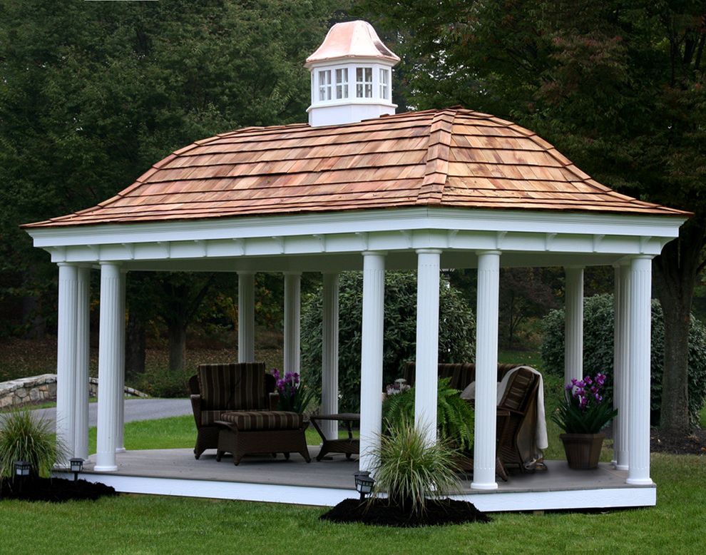 Cow Bells Cast with Traditional Patio Outdoor Living Space
