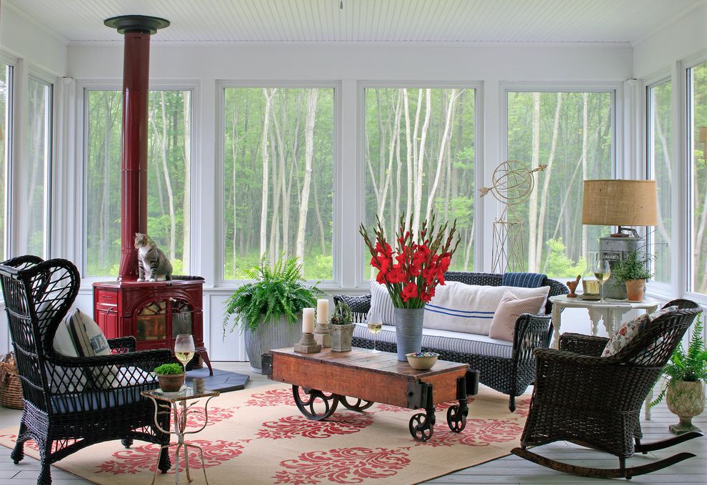 Cow Bells Cast with Traditional Porch Fern