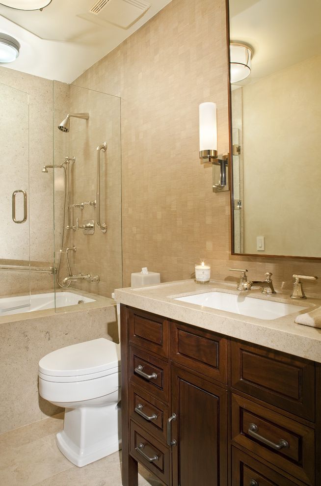 Delta Garden Tub Faucet with Contemporary Bathroom Enclosed Tub