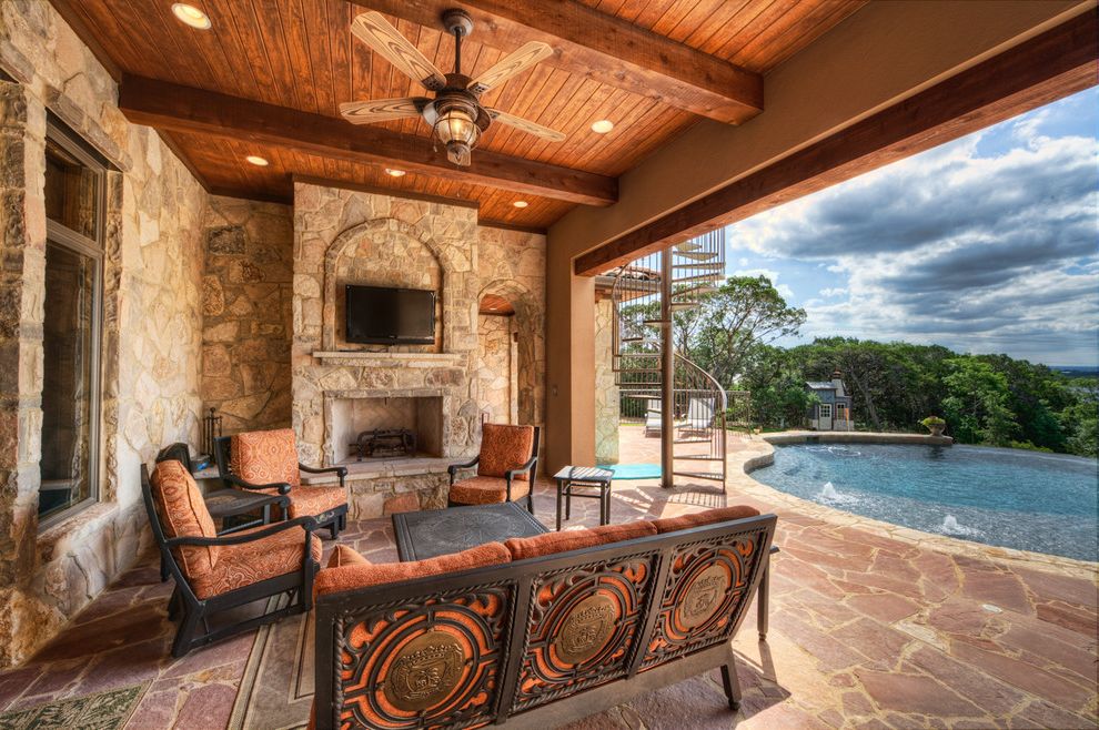 Df Patio Furniture with Mediterranean Patio Tv Above Fireplace