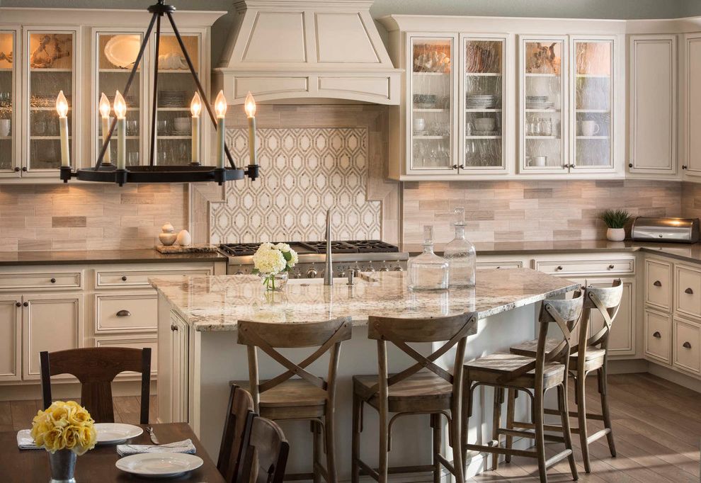 Ethan Allen Bar Stools with Traditional Kitchen White Kitchen
