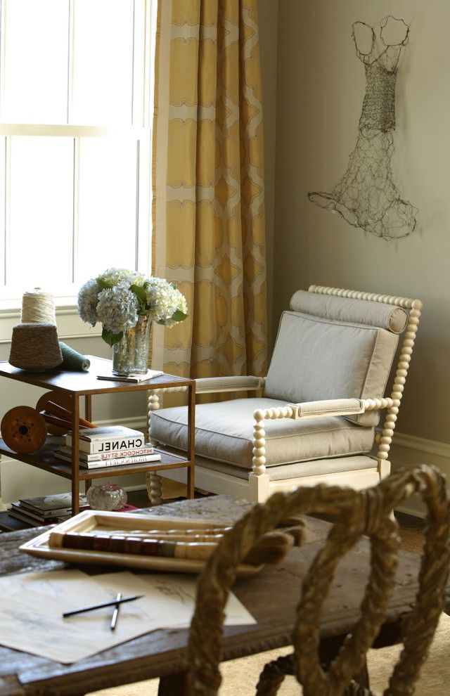 Ethan Allen Recliner Chairs with Traditional Home Office Wall Decor