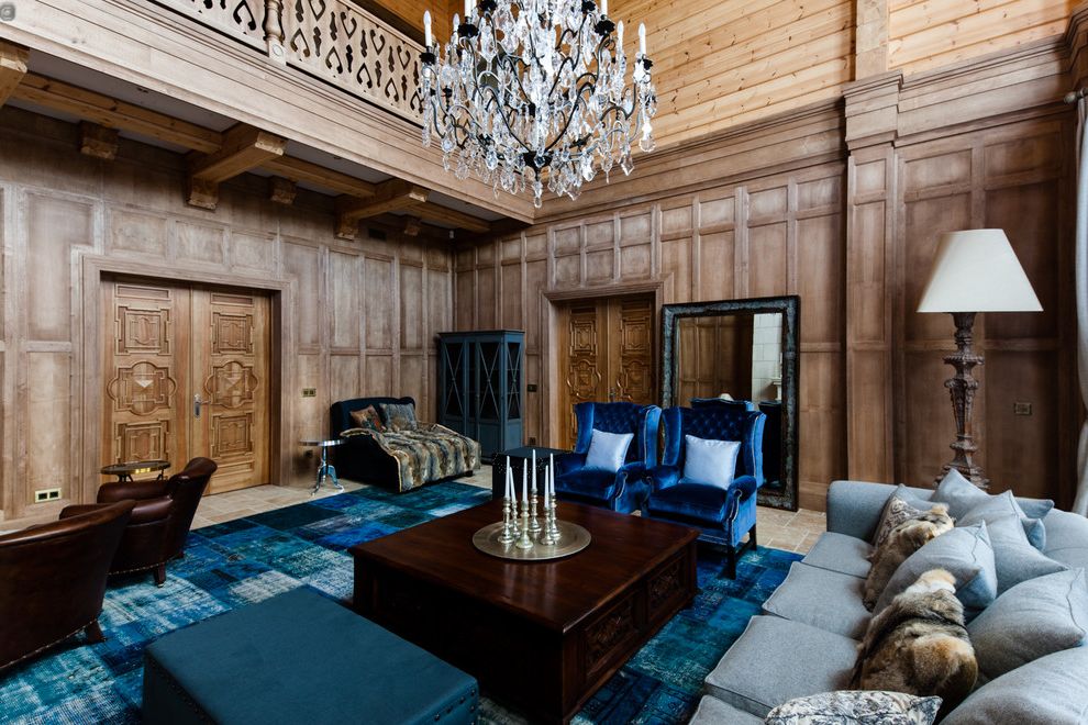 Fake Fur Throws with Victorian Living Room Large Mirror