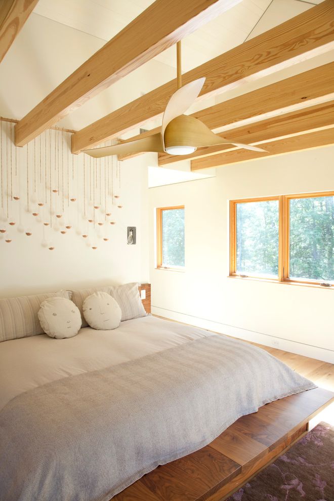 Flush Mount Ceiling Fan Lowes with Contemporary Bedroom Beams