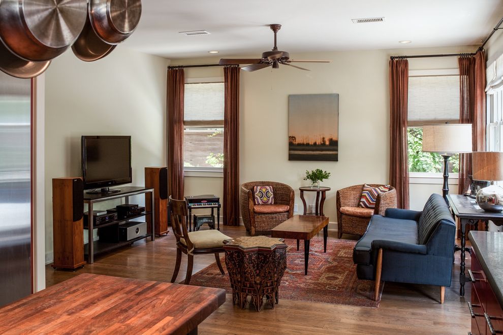 Flush Mount Ceiling Fan Lowes with Eclectic Living Room Area Rug