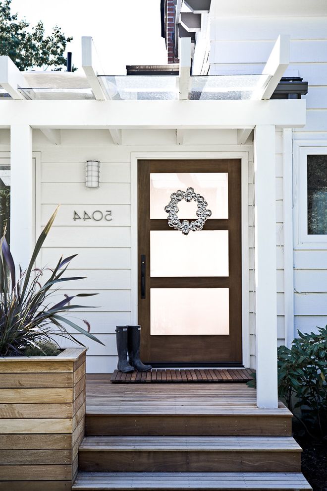 Front Door Curtain Panel with Traditional Entry Glass and Wood Front Door