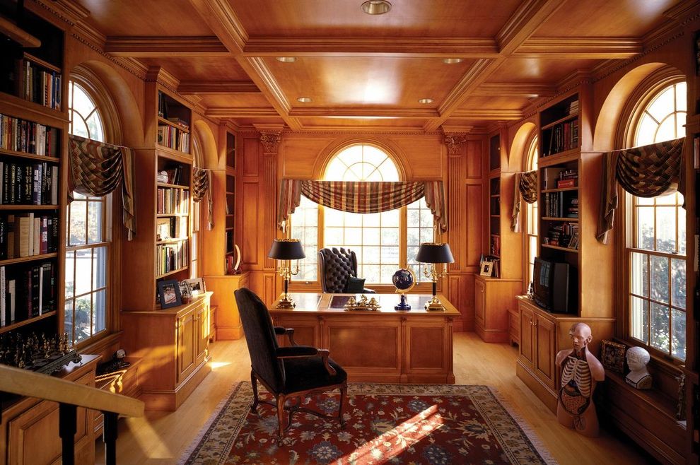 Girly Office Desk Accessories with Traditional Home Office Area Rug