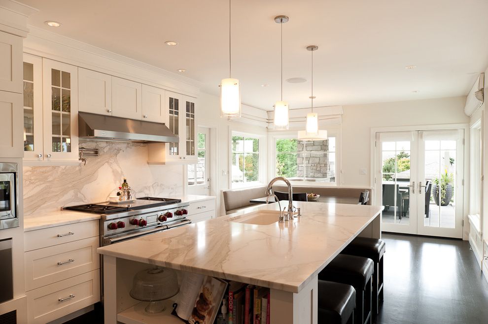Hahn Kitchen Sinks with Transitional Kitchen Banquette