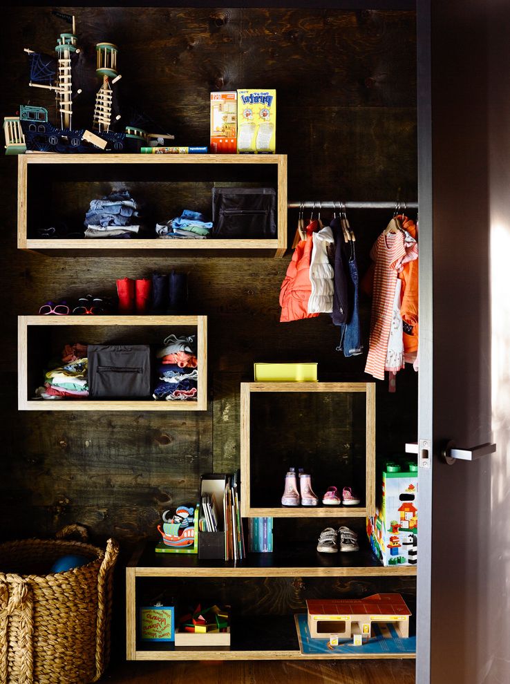 Home for Sale Nearby with Contemporary Closet Wall Mounted Shelves