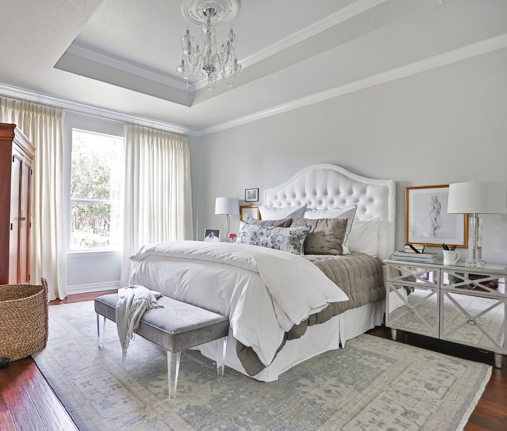 Inexpensive Chandeliers for Bedroom with Traditional Bedroom Gray White Bedroom