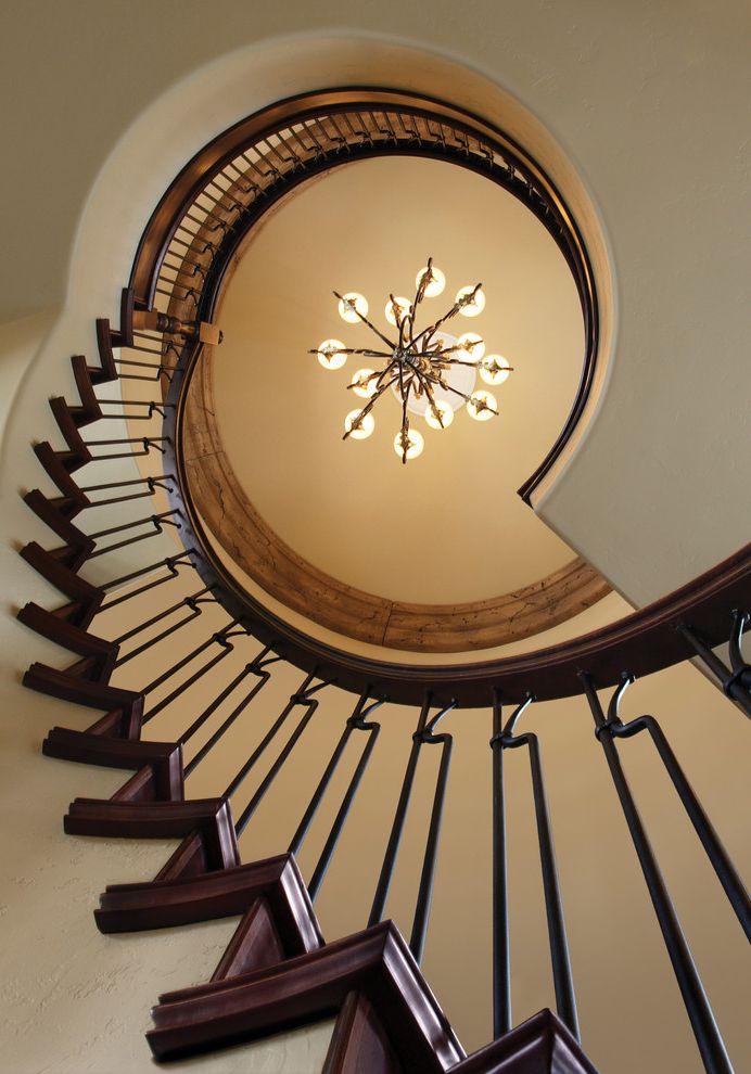Inexpensive Chandeliers for Bedroom with Traditional Staircase Wood