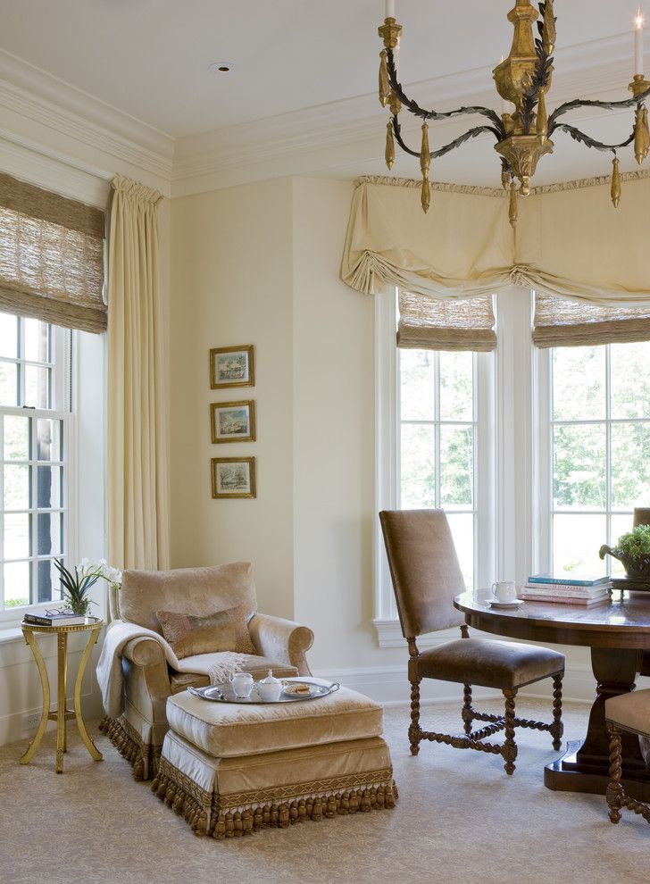 Inexpensive Window Shades with Traditional Living Room Natural Shades