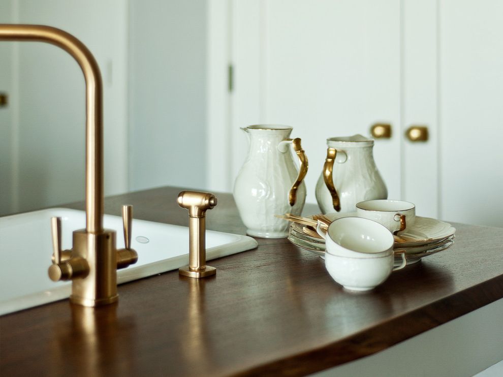 Kingston Brass Faucet  with Modern Kitchen Modern