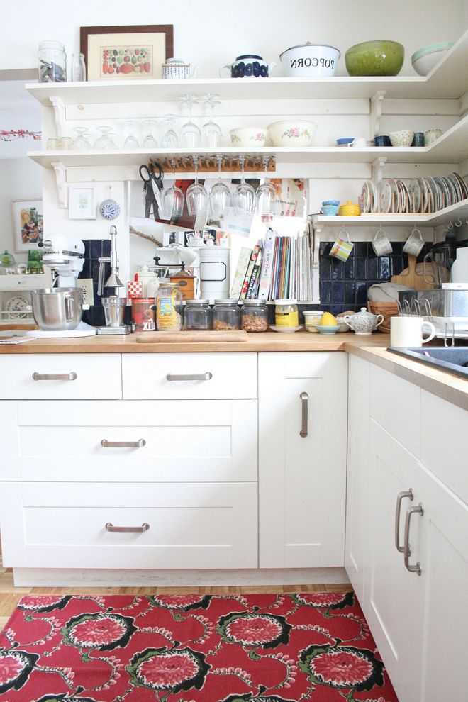 Kitchen Rugs at Target with Eclectic Kitchen Wood Cabinets