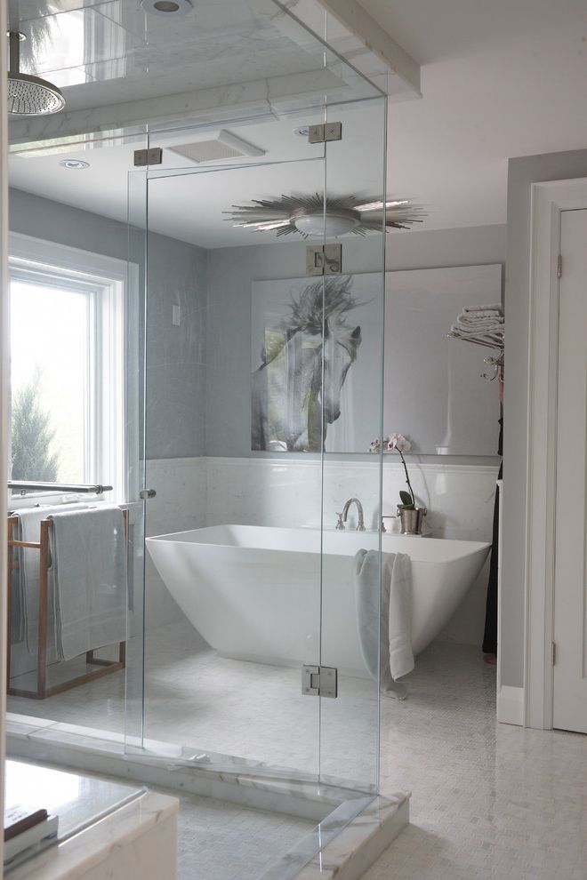 Kohler Freestanding Tub Faucet with Transitional Bathroom Freestanding Bath