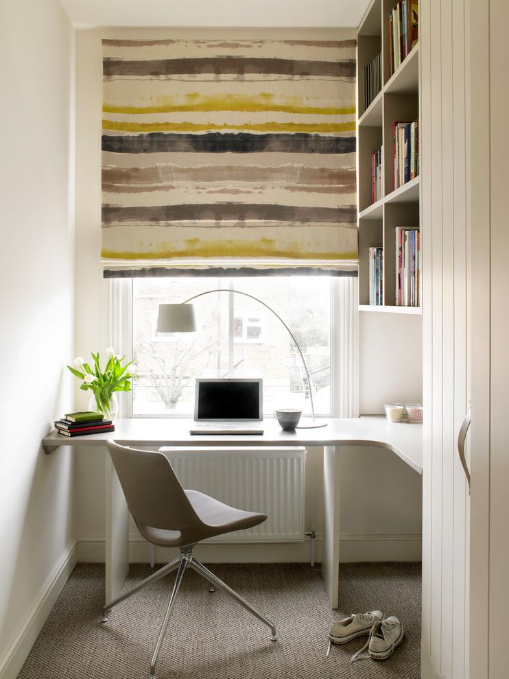 L Shaped Desk with Side Storage Multiple Finishes with Contemporary Home Office Office Nook