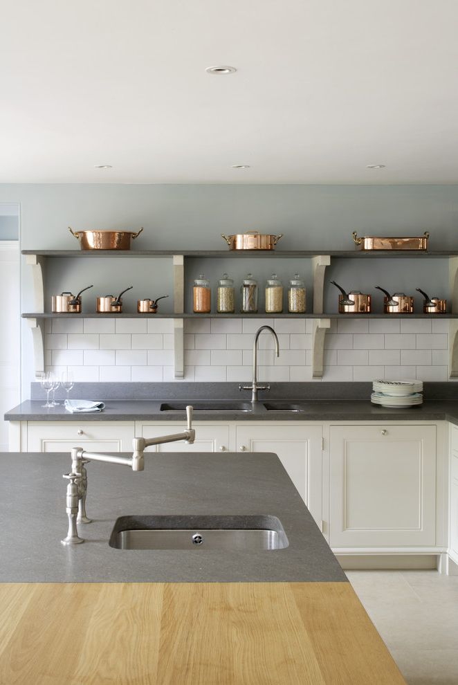 Long Neck Dinosaurs with Transitional Kitchen Kitchen Island