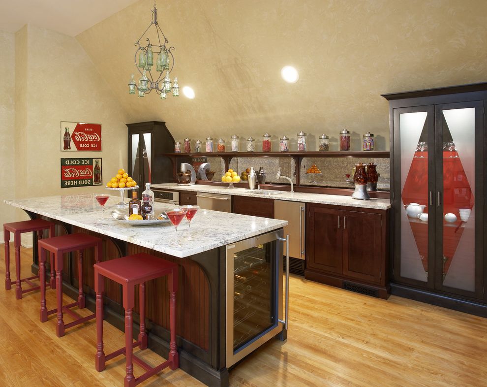 Lowes Wine Cooler with Eclectic Home Bar Opaque