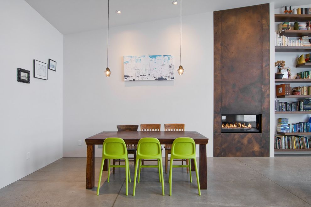 Metal Dining Chairs Ikea with Contemporary Dining Room Open Shelving