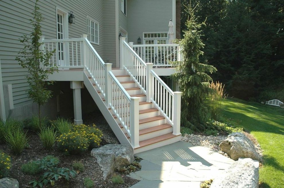 Moes Avon Ct with Traditional Deck Hartford Country Ct Timbertech Decks