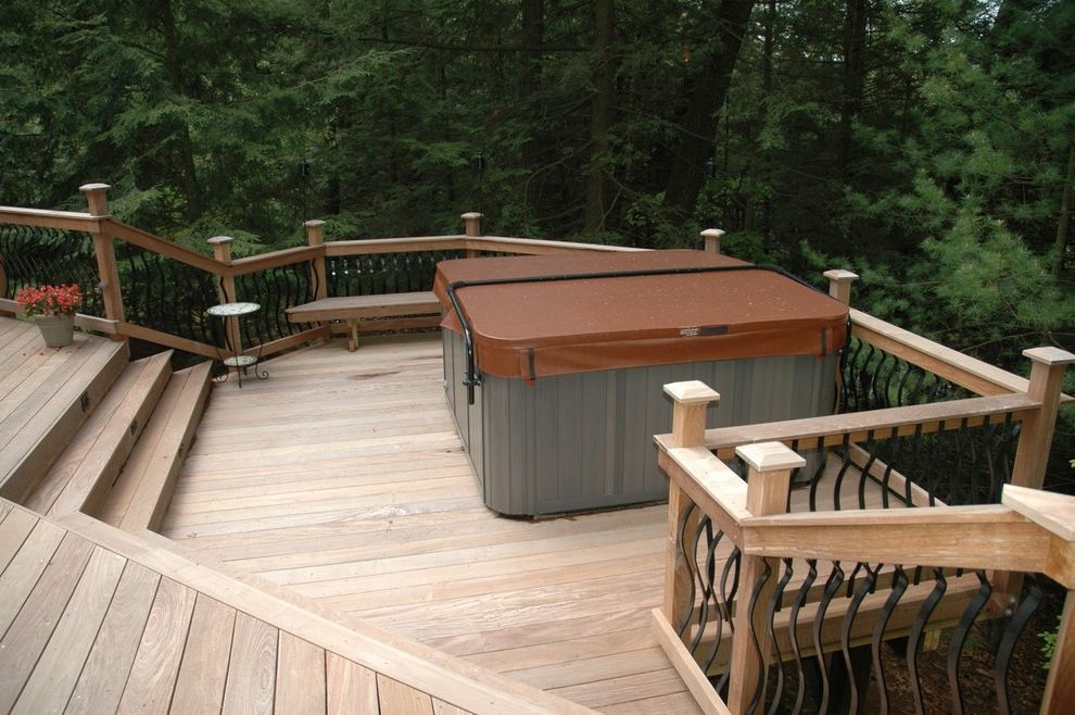 Moes Avon Ct with Traditional Deck Ipe Decks with Deck Lighting