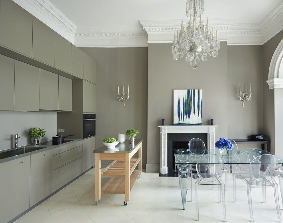Notre Dame Colors with Contemporary Kitchen Chandelier