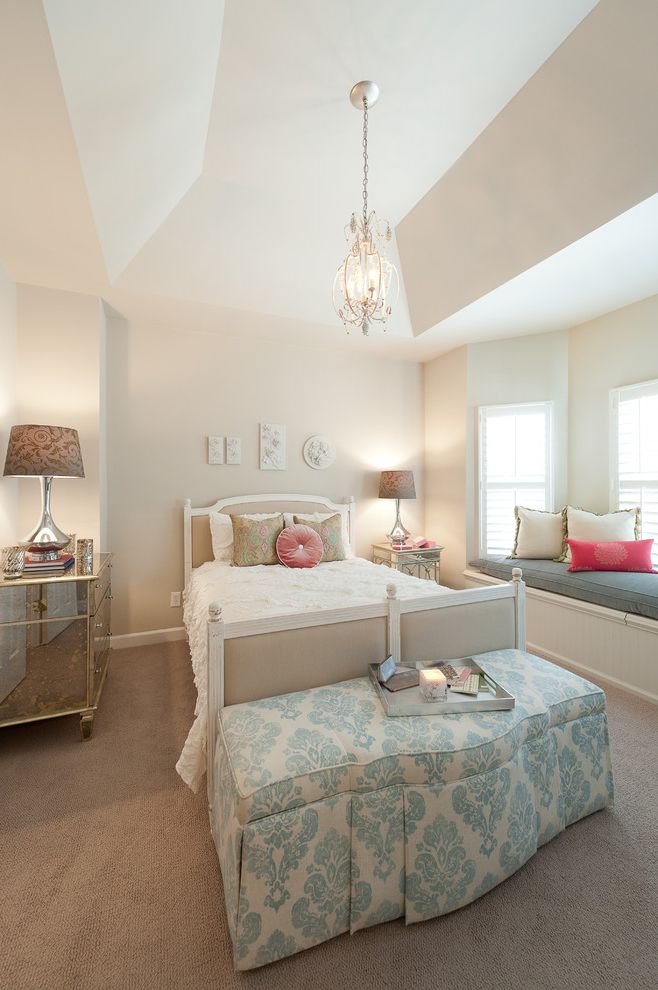 Notre Dame Colors with Shabby Chic Style Bedroom Beige Carpet