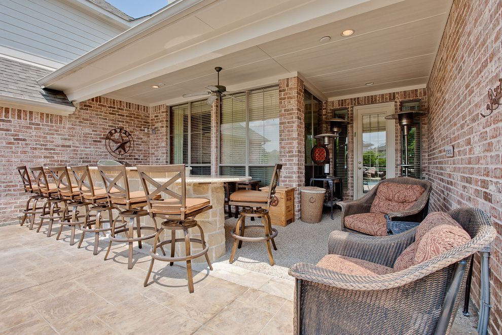 Oak Express Bar Stools with Rustic Patio Wicker Furniture