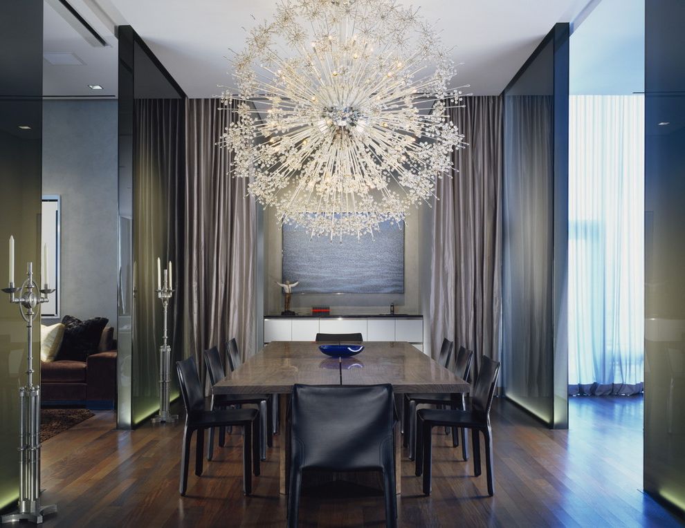 Orb Chandelier Lowes with Contemporary Dining Room Dining