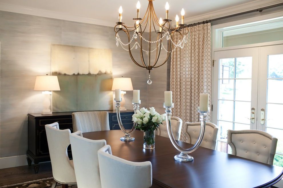 Orb Chandelier Lowes with Transitional Dining Room Transitional