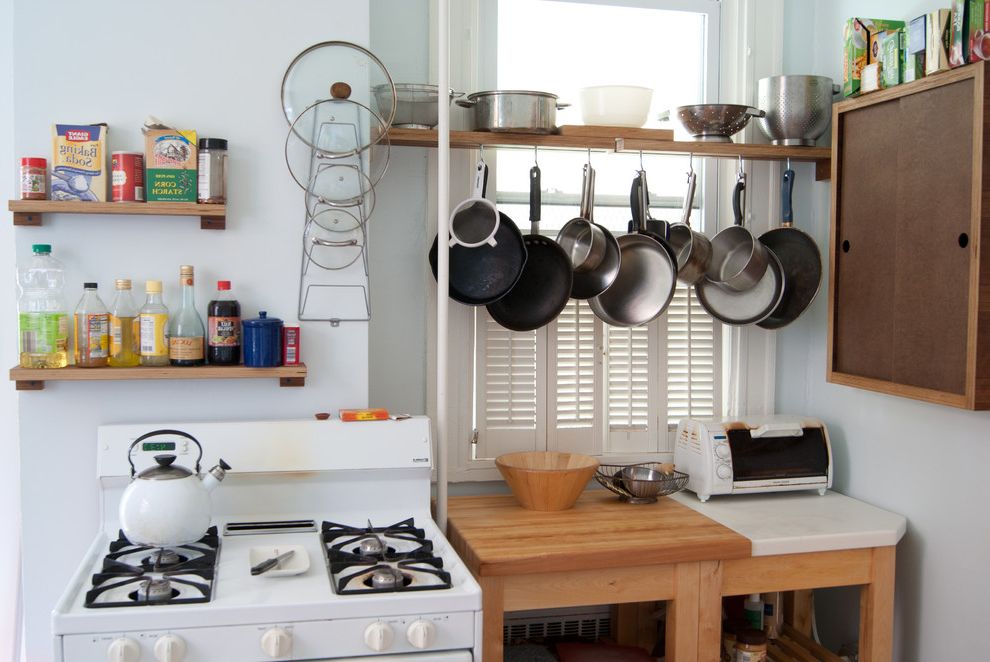Ottoman with Shelf Underneath with Eclectic Kitchen White Tea Kettle