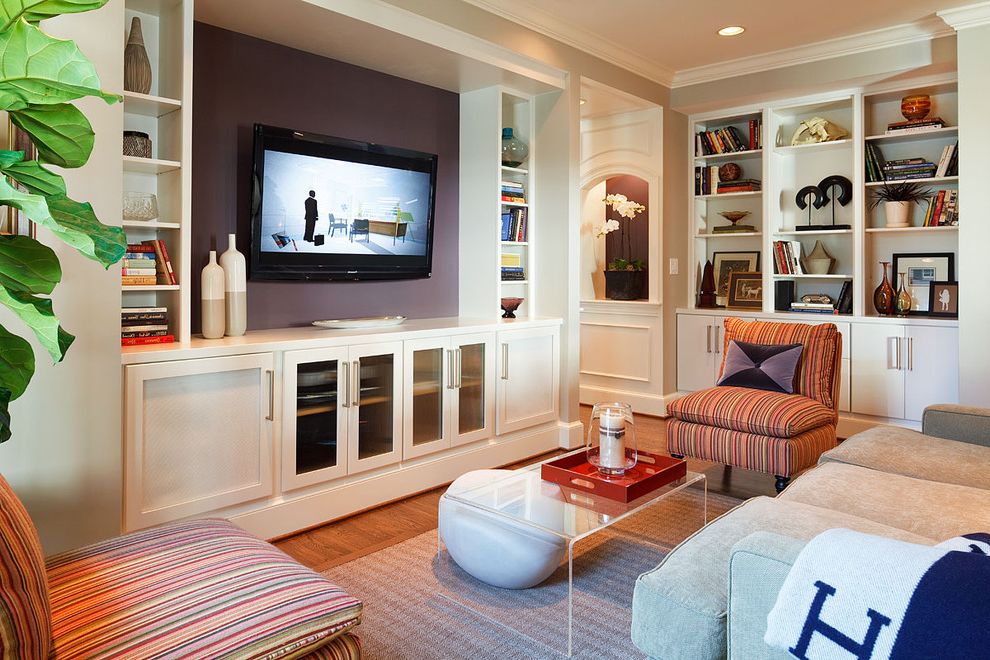 Outdoor Tv Cabinet Plans with Contemporary Family Room Eggplant