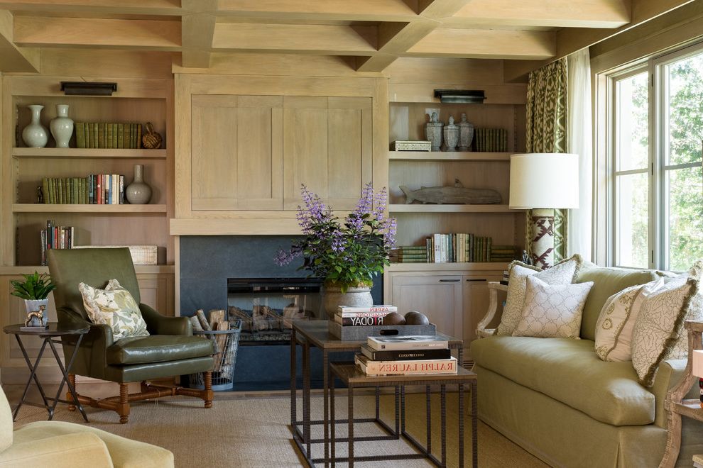 Outdoor Tv Cabinet Plans with Mediterranean Living Room Coffered Ceiling
