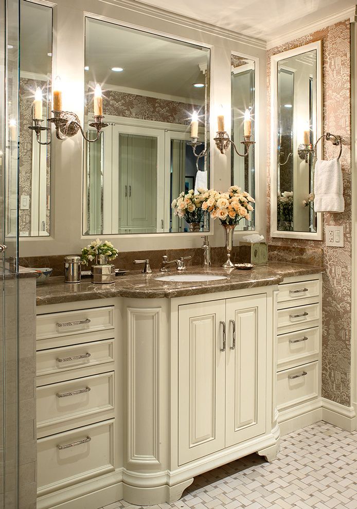 Oval Picture Frames 16x20 with Traditional Bathroom White Cabinets
