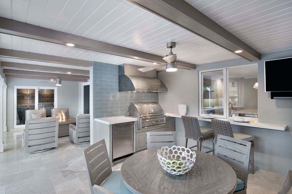 Patio Table with Beach Style Patio Outdoor Entertaining