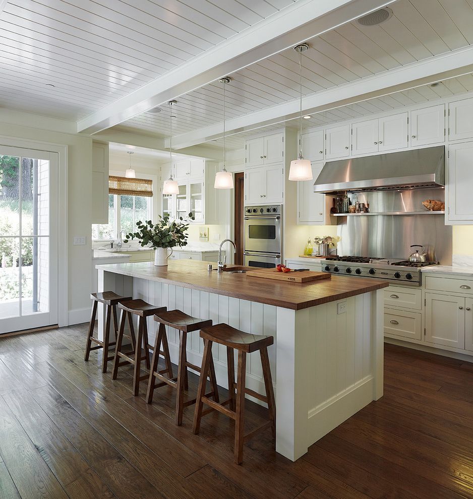 Pier One Bar Stools with Traditional Kitchen White Kitchen