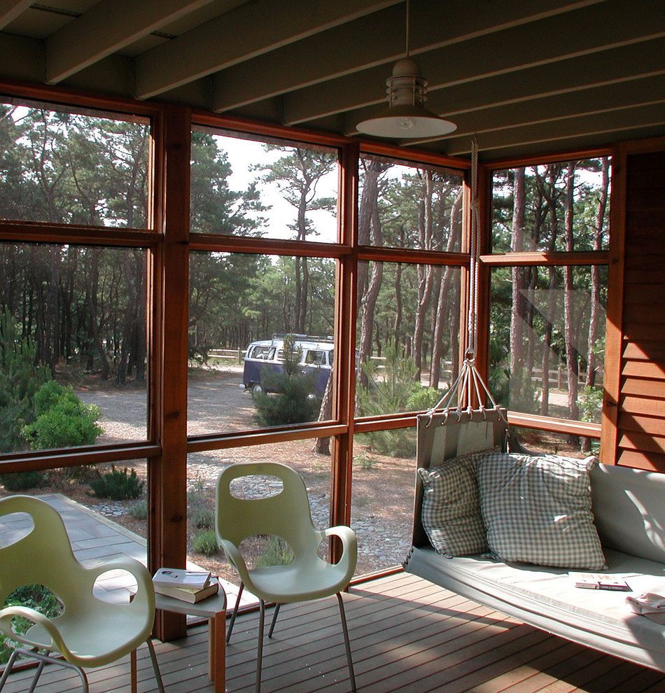 Porch Swings with Eclectic Porch Traditional