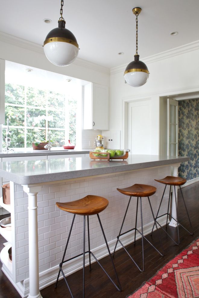 Red Bar Stools Target with Transitional Kitchen White Posts