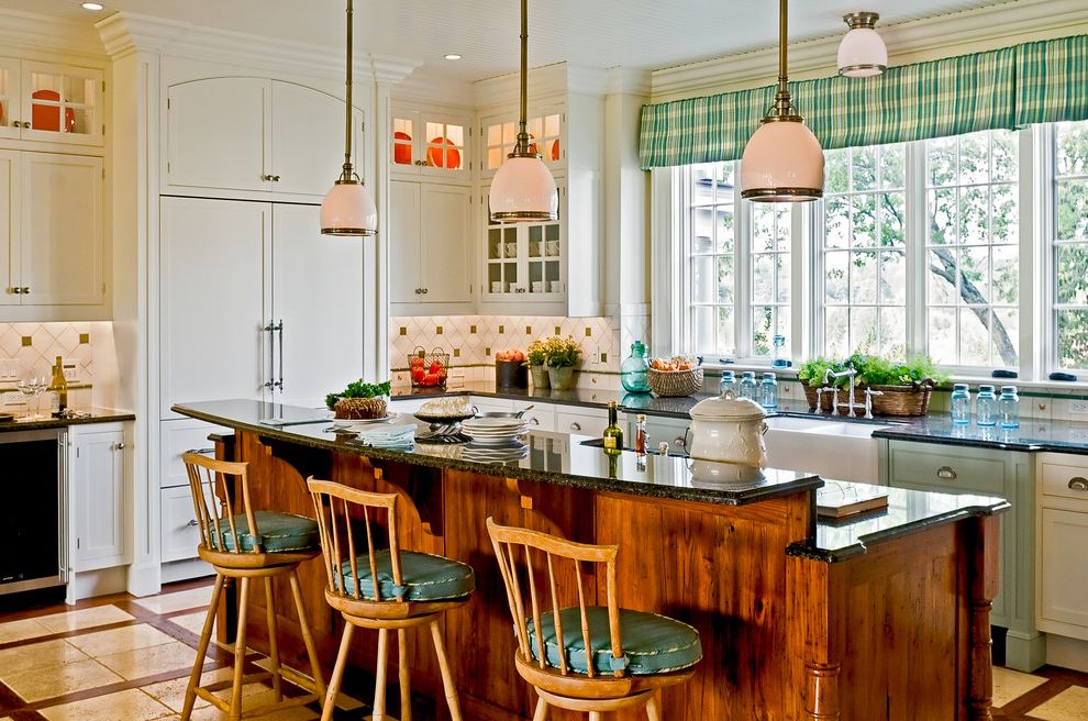 Refrigerators at Lowes with Traditional Kitchen Glass Front Cabinets