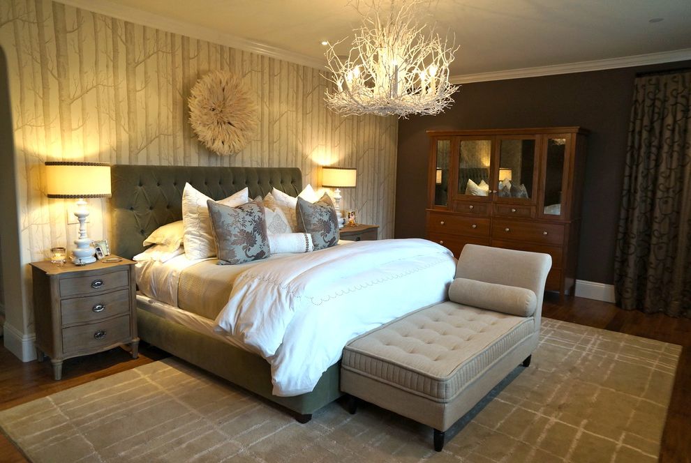 Restoration Hardware Dog Bed with Traditional Bedroom Dark Wood Dresser