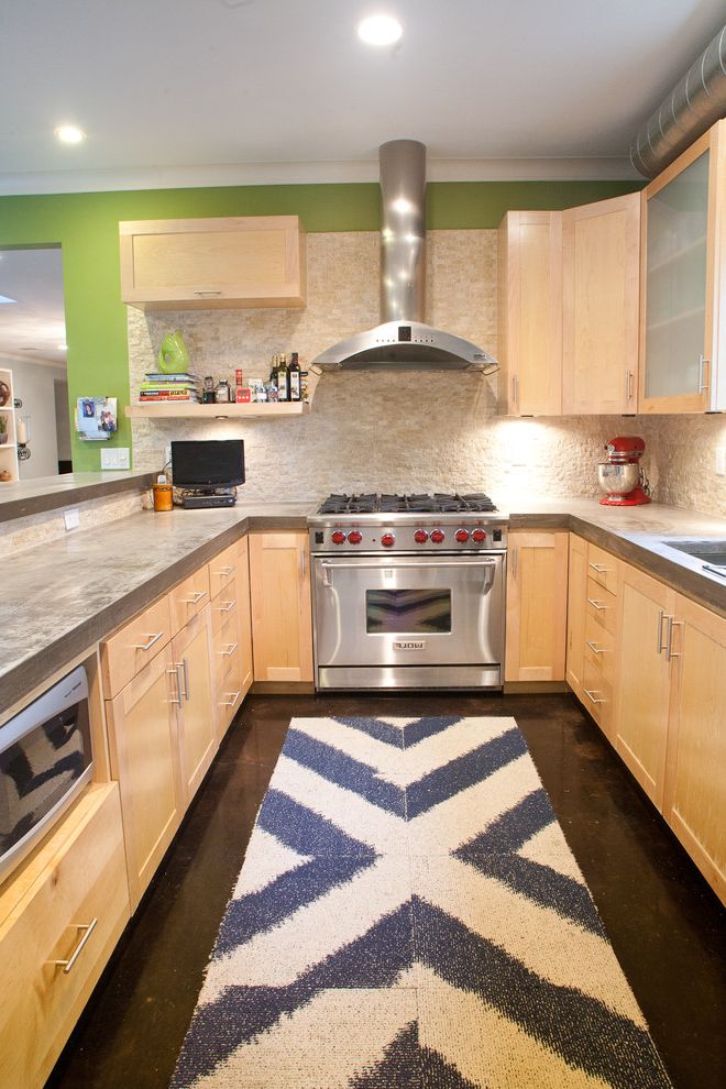 Round Area Rugs Ikea with Contemporary Kitchen Exposed Ductwork