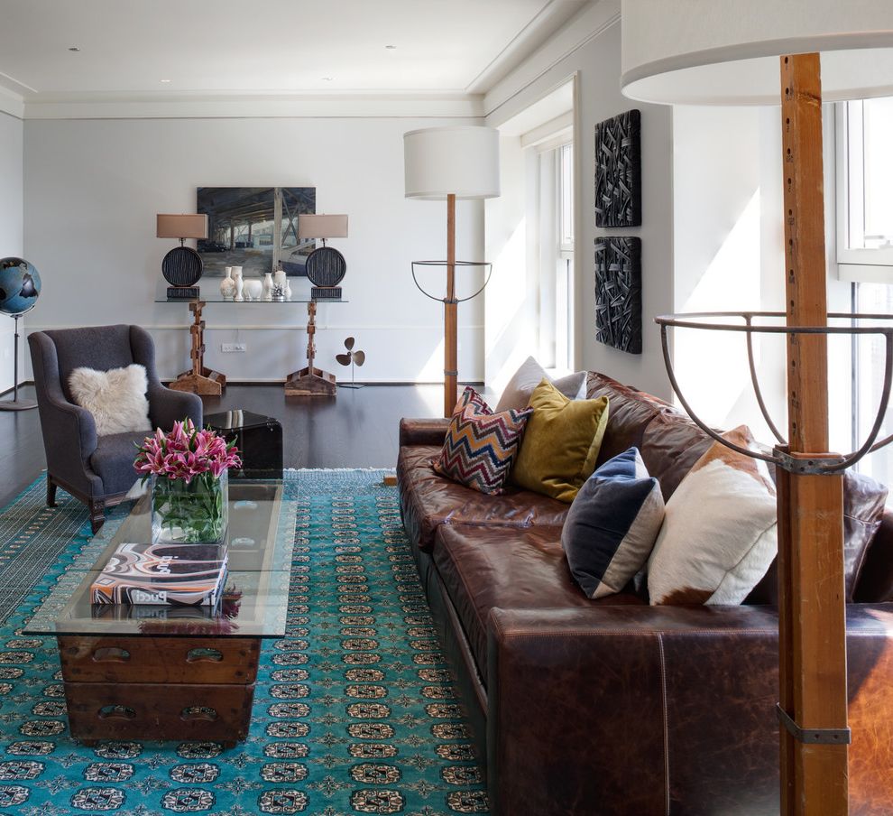 Sofia Vergara Sofa Collection with Contemporary Living Room Glass Top Coffee Table