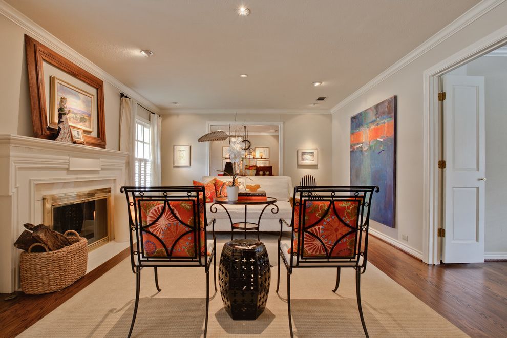 Tulsa Furniture with Transitional Living Room Material Selection