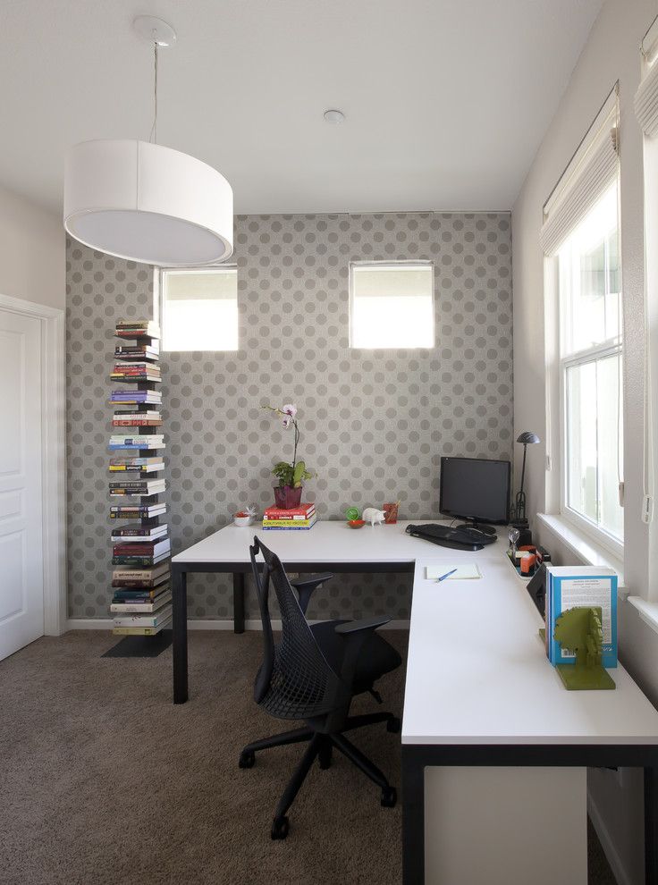 U Shaped Desk Ikea with Modern Home Office Black Office Chair