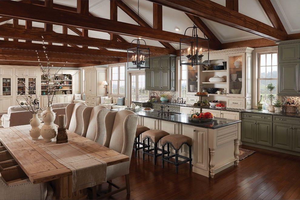 Value City Kitchen Sets with Rustic Kitchen Hood